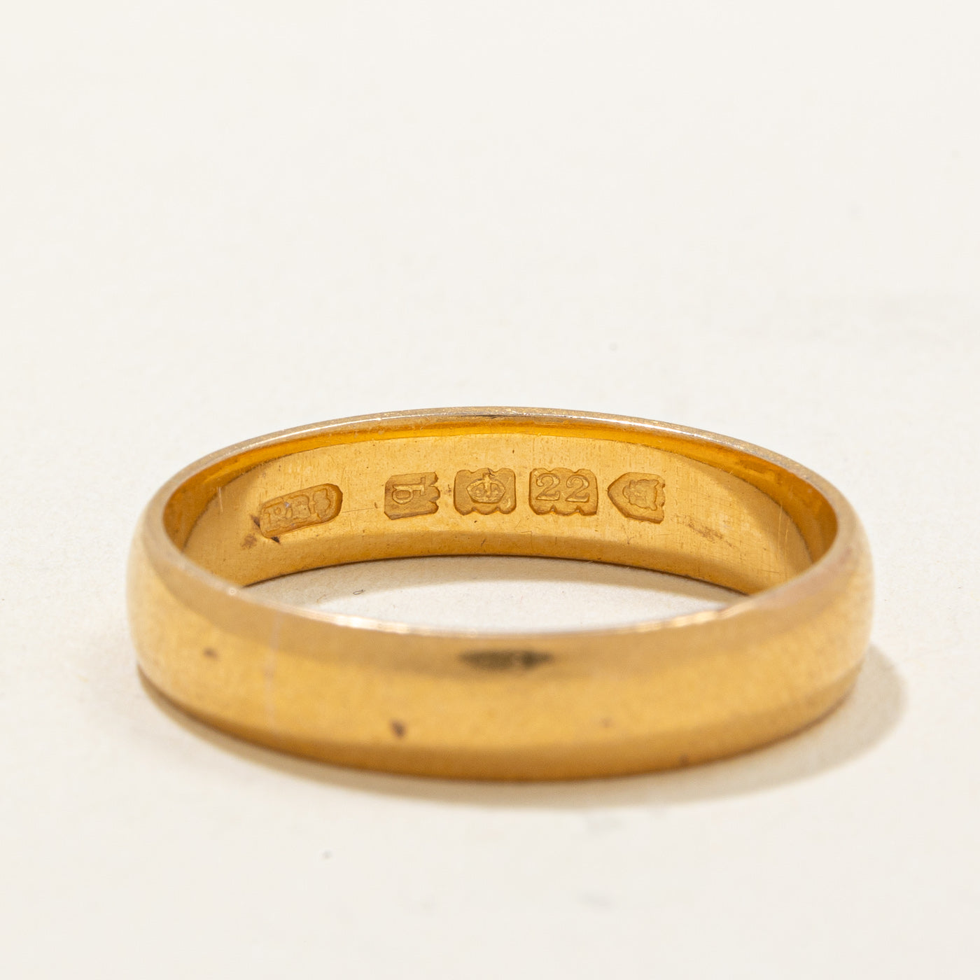 Alliance 1911 London en or jaune 22 carats | 4,60 mm | Taille 10,25