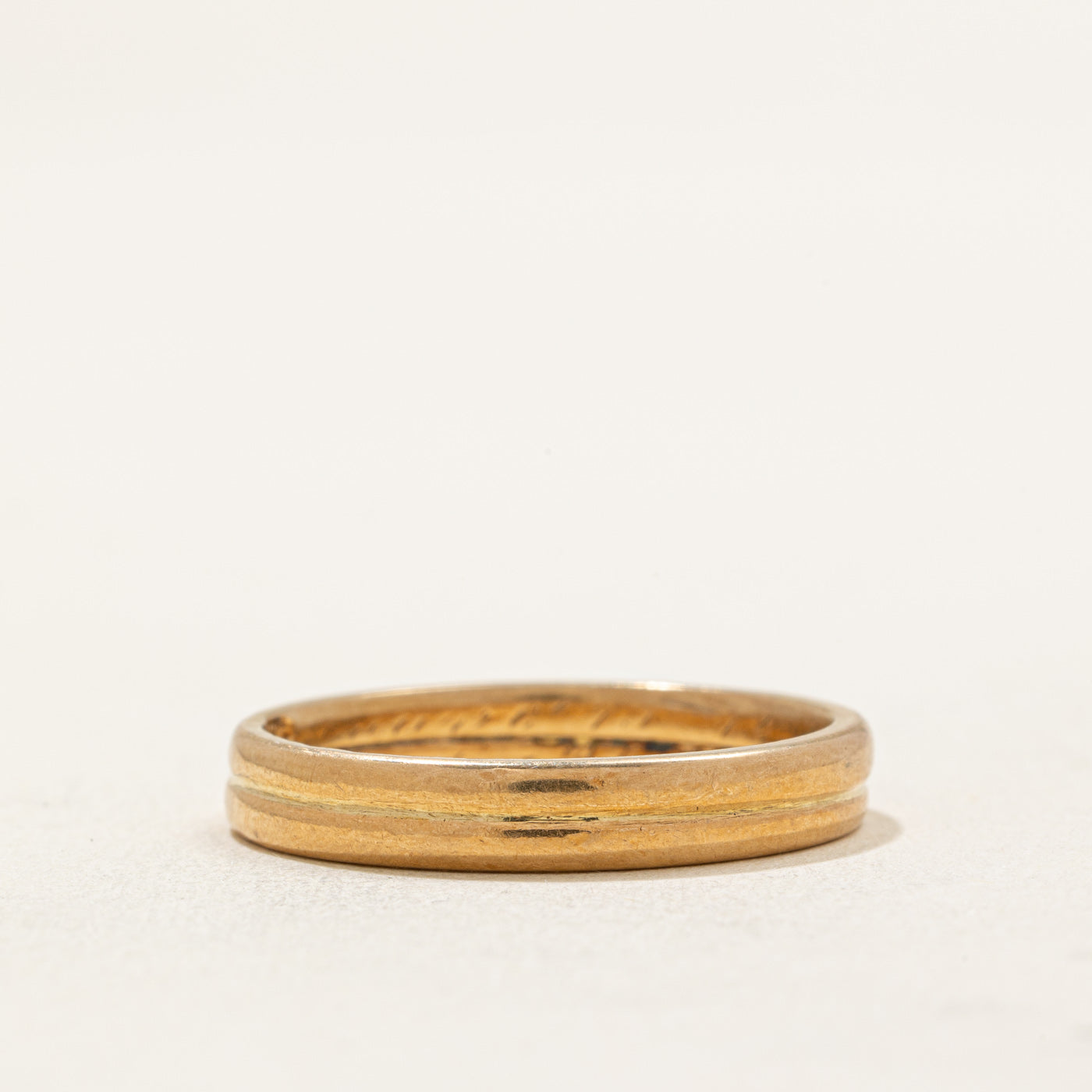 1920s Finnish Double-Hallmarked 18k Yellow Gold Band | 3.60mm | SZ 9.25