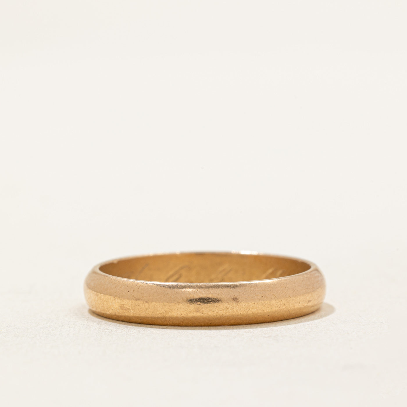 1968 Finnish Hallmarked 18k Yellow Gold Wedding Band | 3.95mm | SZ 10.25
