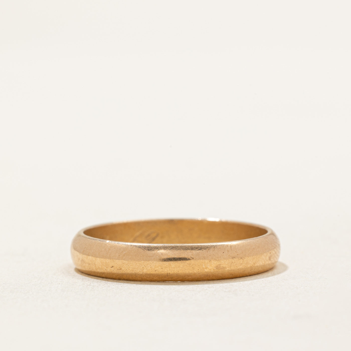1968 Finnish Hallmarked 18k Yellow Gold Wedding Band | 3.95mm | SZ 10.25