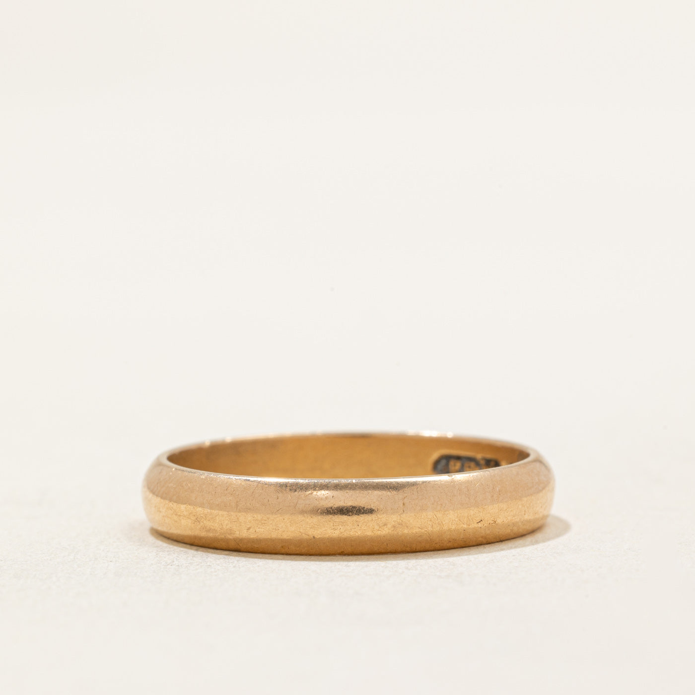 1968 Finnish Hallmarked 18k Yellow Gold Wedding Band | 3.95mm | SZ 10.25