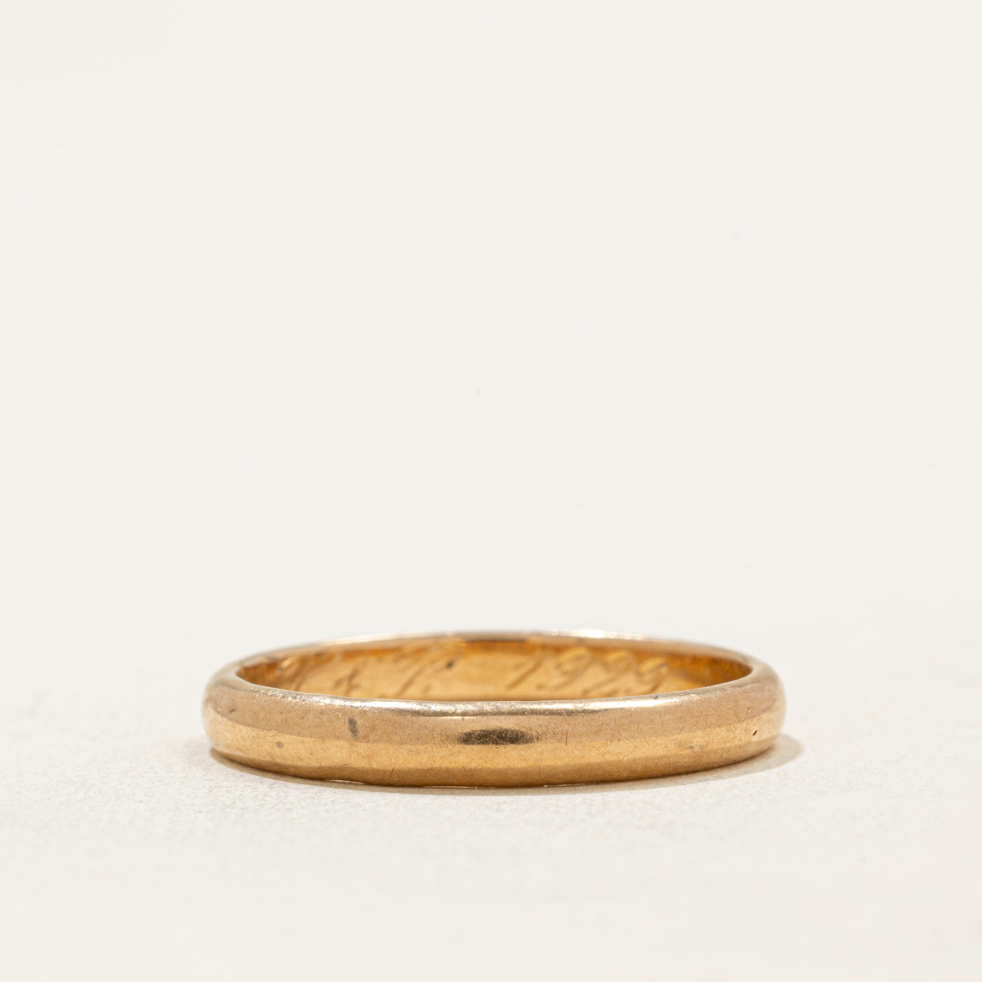1935 Finnish 18k Yellow Gold Wedding Band | 2.95mm | SZ 8.75