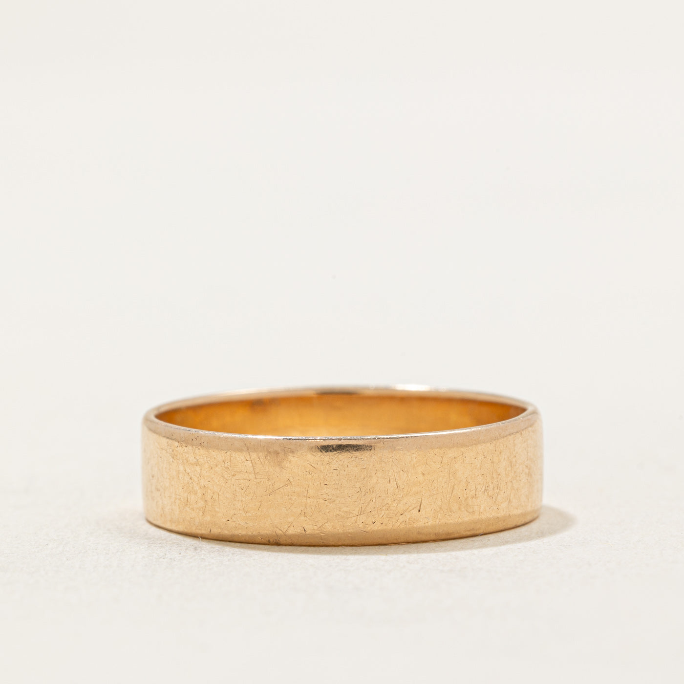 Alliance vintage Varsovie en or rose 14 carats | 5,65 mm | Taille 10,25