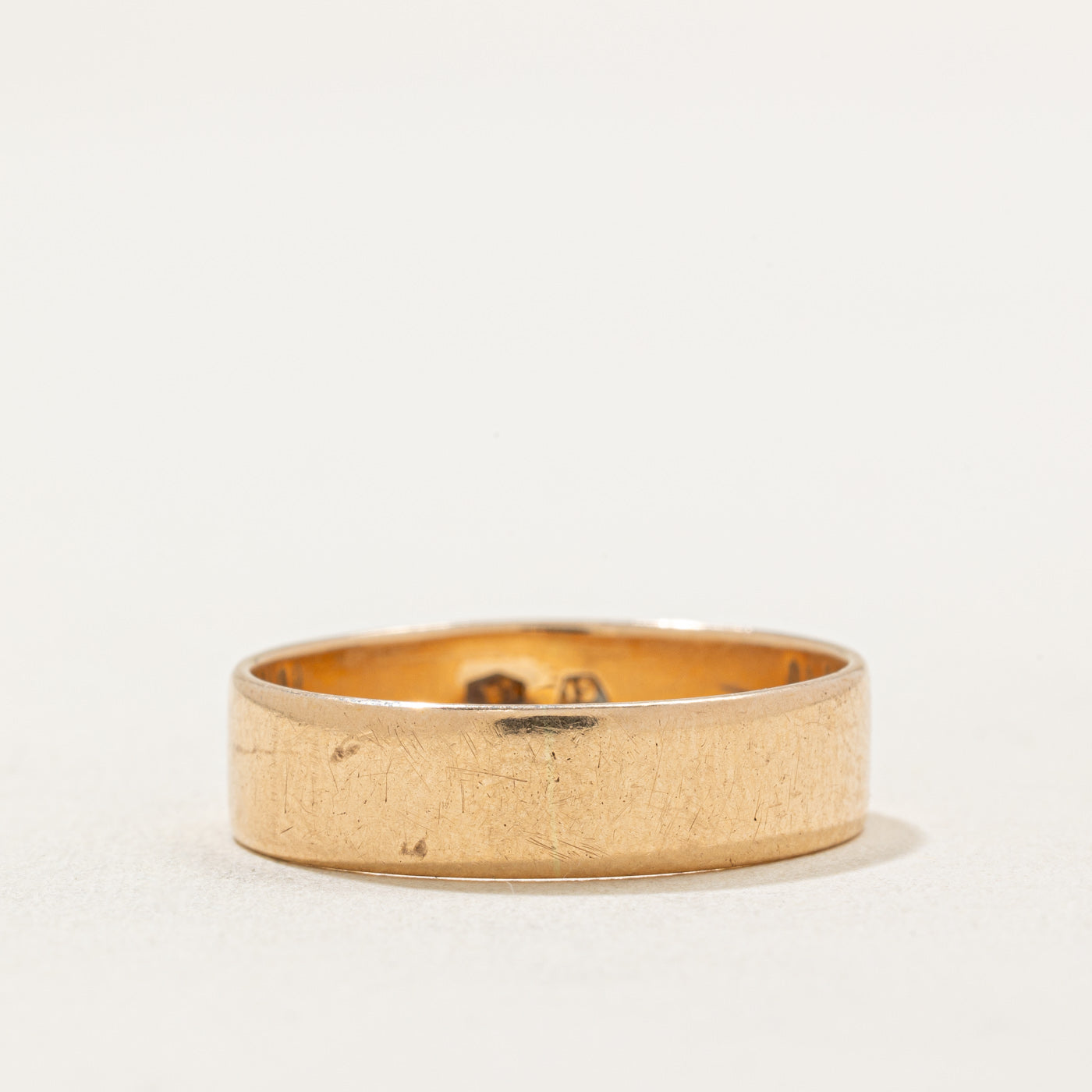 Alliance vintage Varsovie en or rose 14 carats | 5,65 mm | Taille 10,25