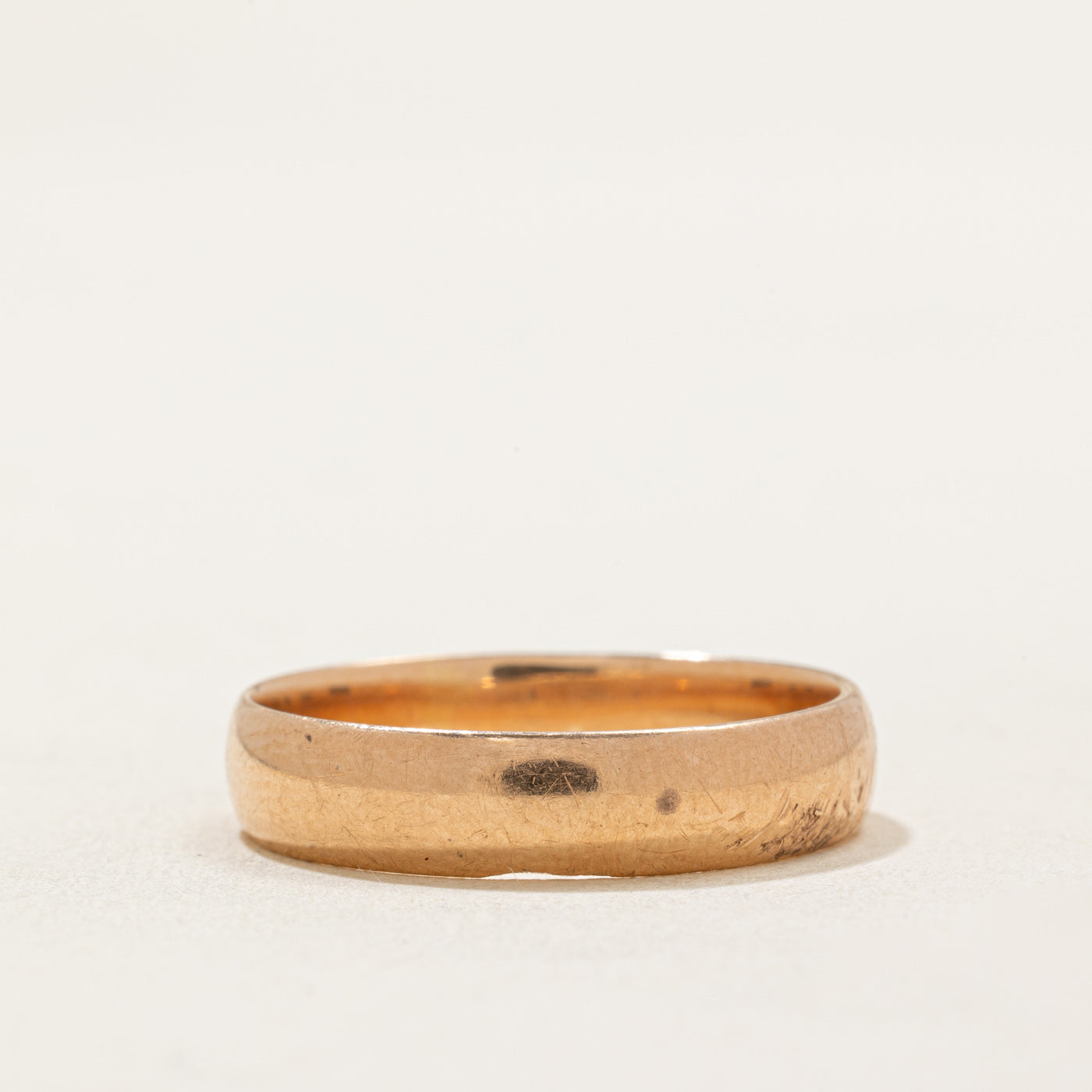 Alliance en or rose 14 carats, Tbilissi, 1966 | 4,95 mm | Taille 10,75