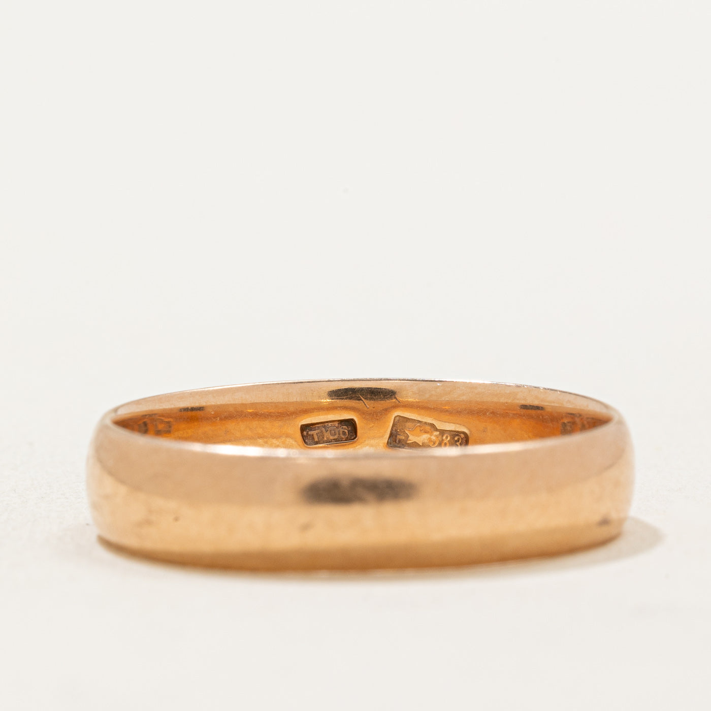 Alliance en or rose 14 carats, Tbilissi, 1966 | 4,95 mm | Taille 10,75