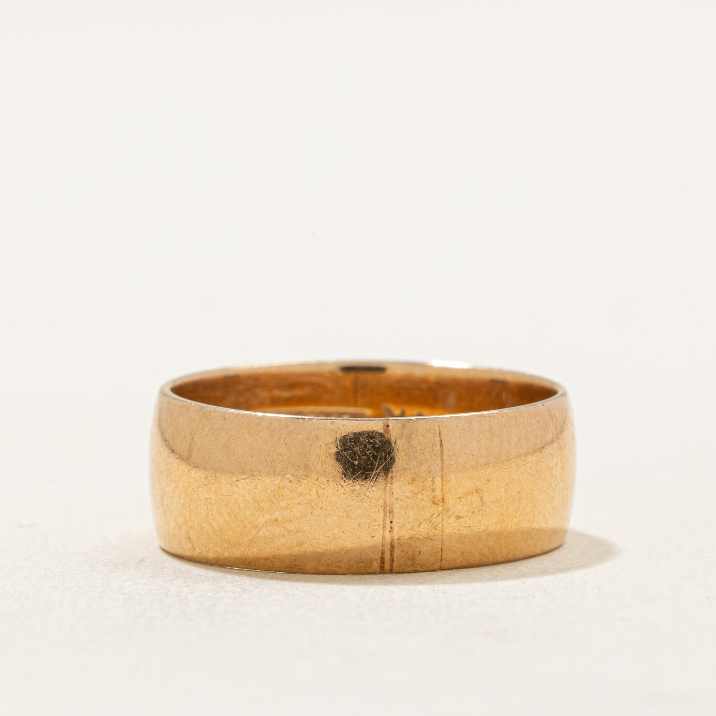 14k Yellow Gold Wedding Band | 7.25mm | SZ 7.25