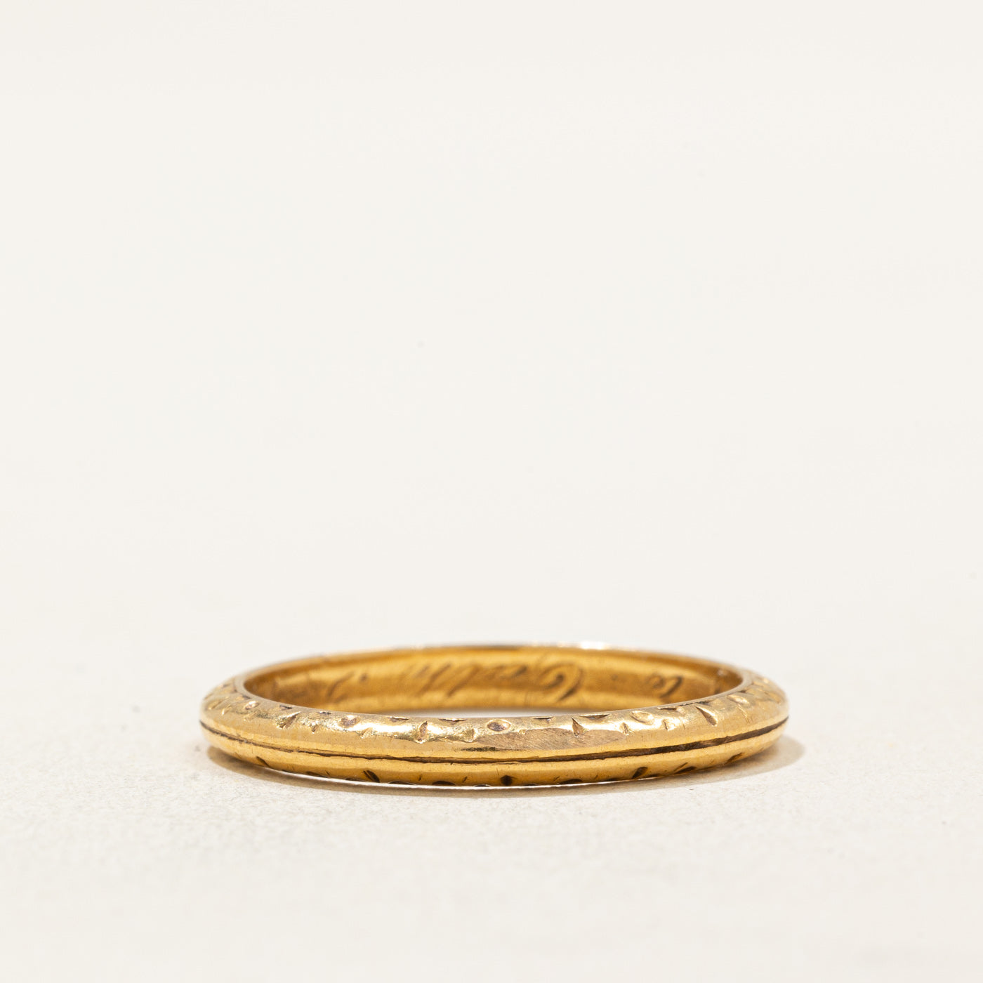 22K Yellow Gold Band | 2.35mm | SZ 7