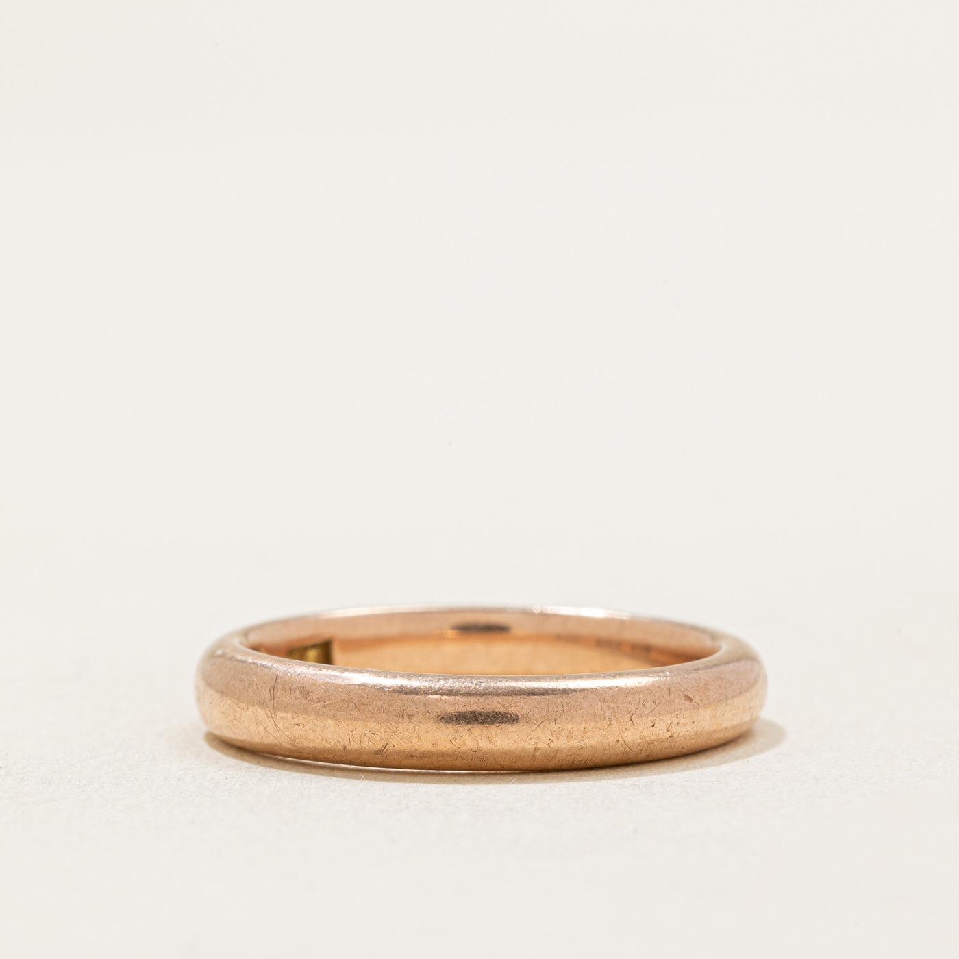 9k Rose Gold Wedding Band | 3.85mm | SZ 8.5