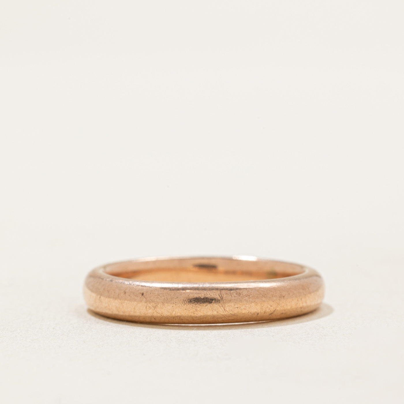 9k Rose Gold Wedding Band | 3.85mm | SZ 8.5