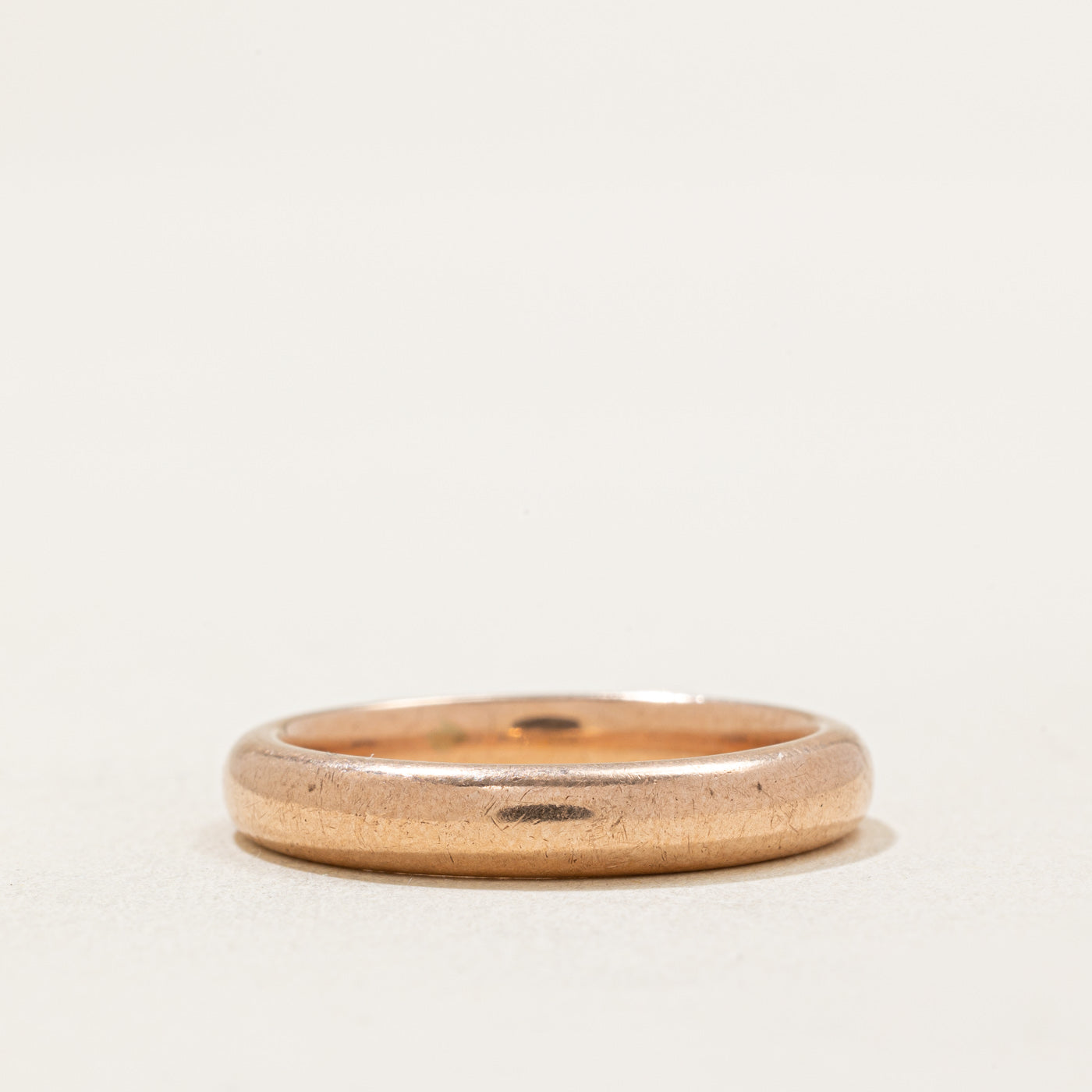9k Rose Gold Wedding Band | 3.85mm | SZ 8.5