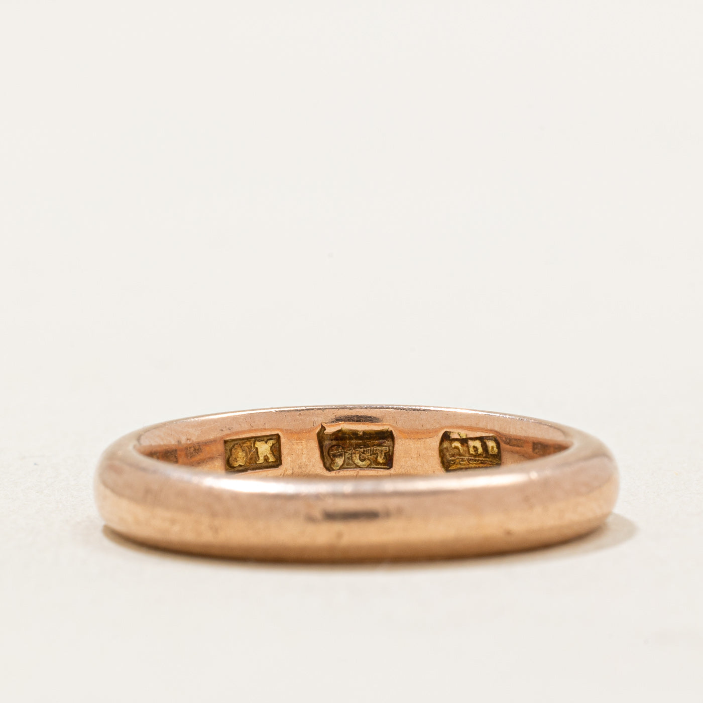 9k Rose Gold Wedding Band | 3.85mm | SZ 8.5