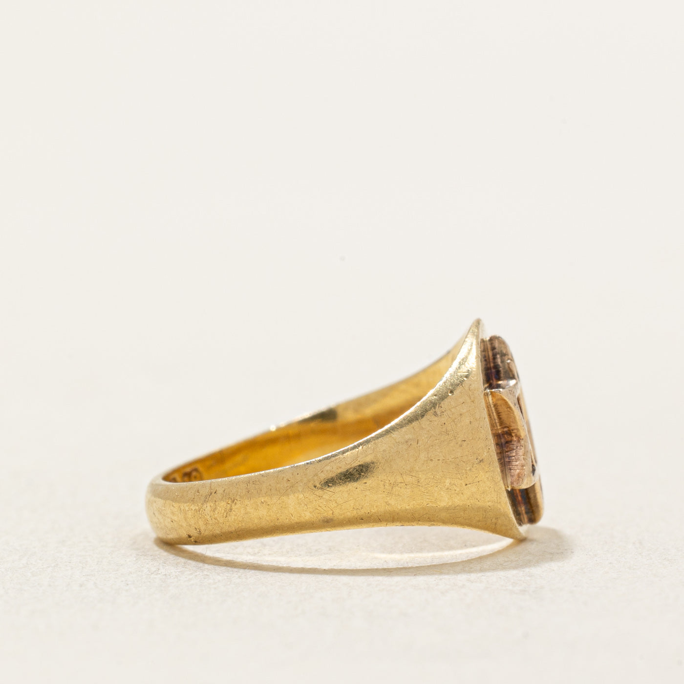 Vintage 18k Yellow Gold Star of David Ring | SZ 2.25