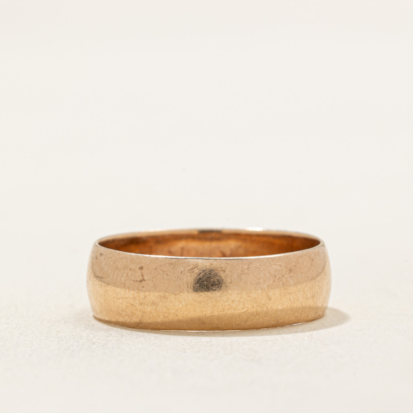 10k Rose Gold Wedding Band | 6.20mm | SZ 9