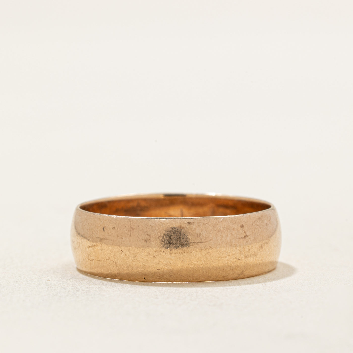 10k Rose Gold Wedding Band | 6.20mm | SZ 9