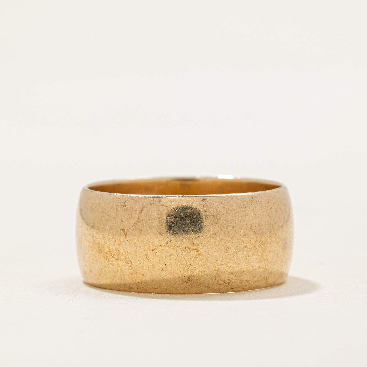 1978 London 9k Yellow Gold Wedding Band | 8.85mm | SZ 7.75