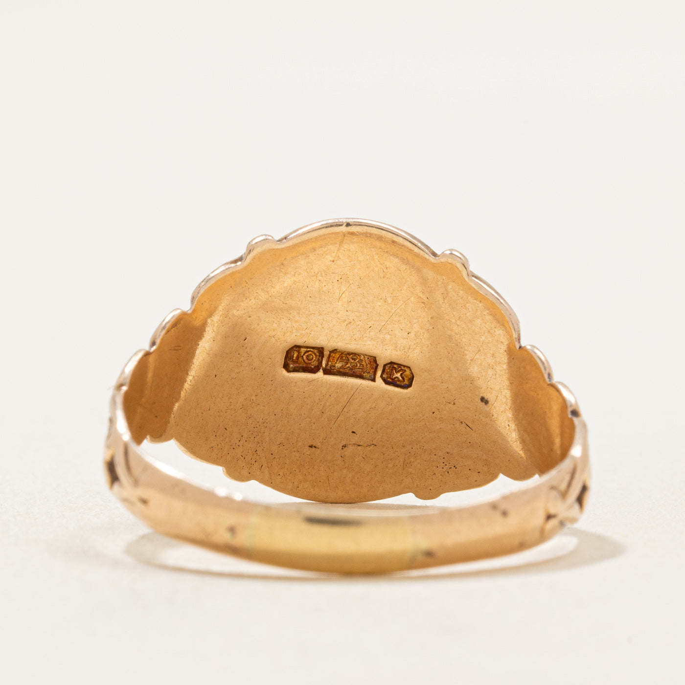 10k Yellow Gold Signet Ring | SZ 11