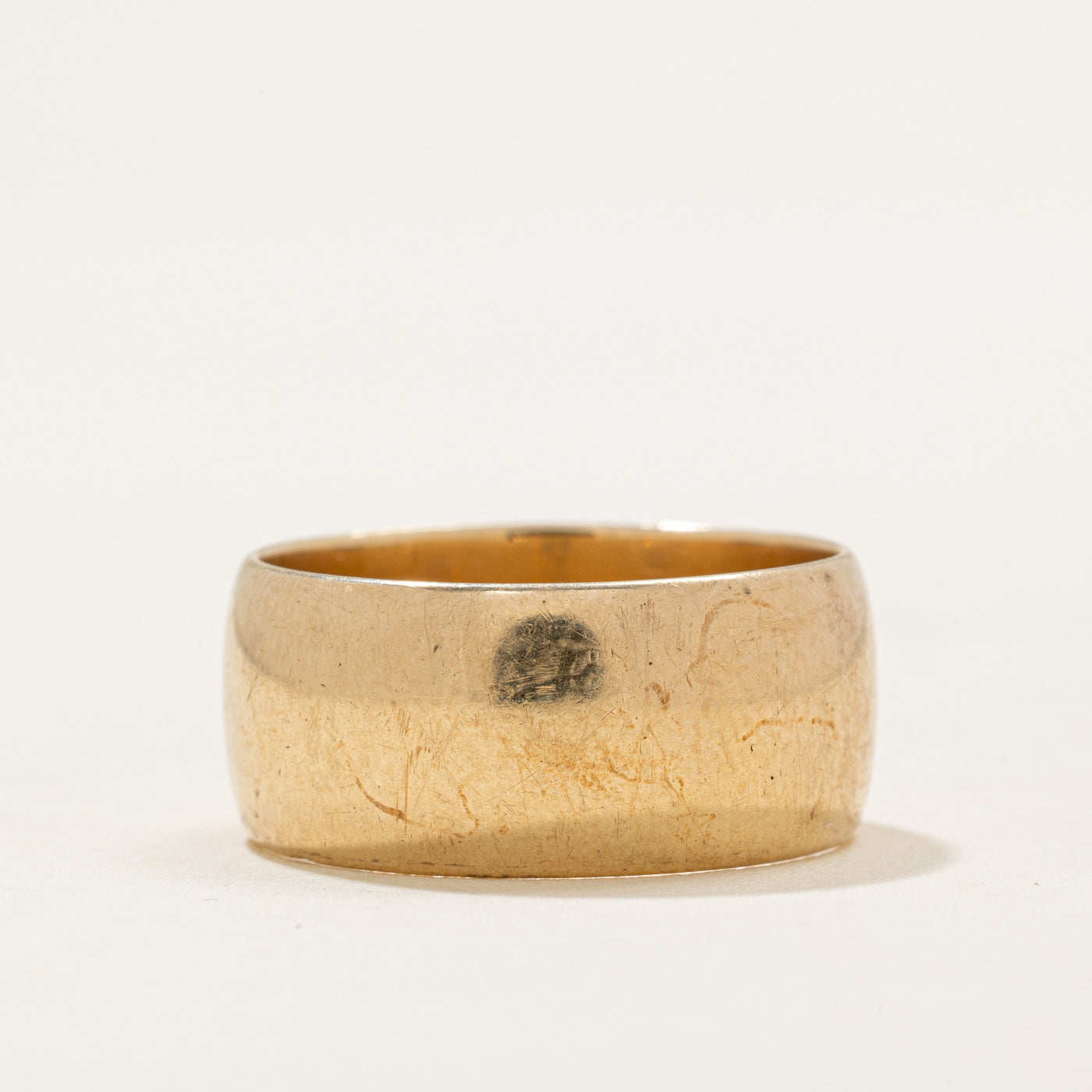 1978 London 9k Yellow Gold Wedding Band | 8.85mm | SZ 7.75