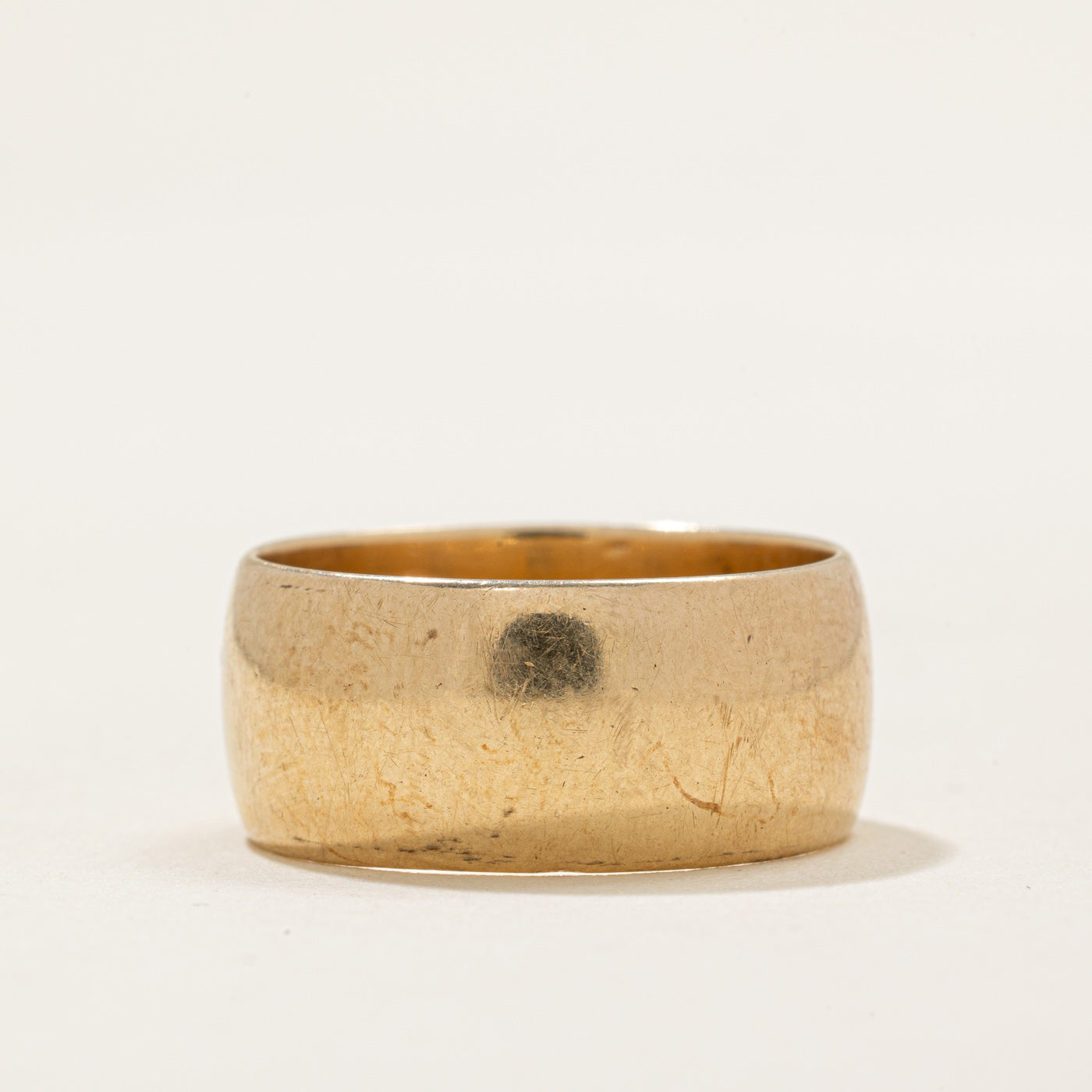 1978 London 9k Yellow Gold Wedding Band | 8.85mm | SZ 7.75
