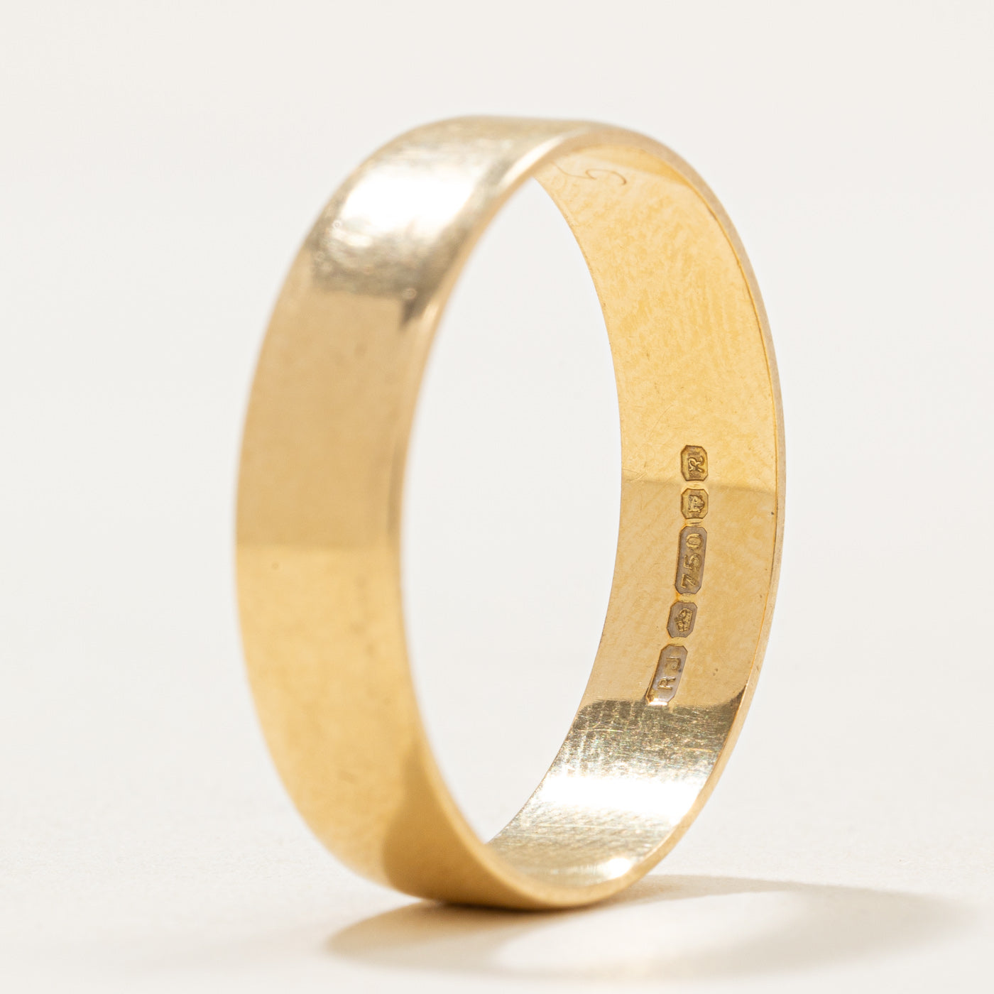 1991 London 18k Yellow Gold Wedding Band | 5.10mm | SZ 10.75