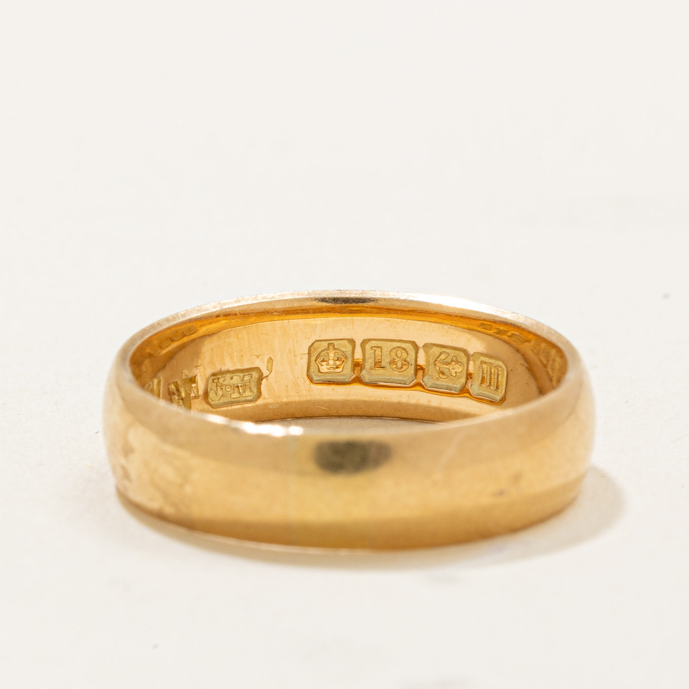 1911 Birmingham 18k Yellow Gold Wedding Band | 4.95mm | SZ 6.75