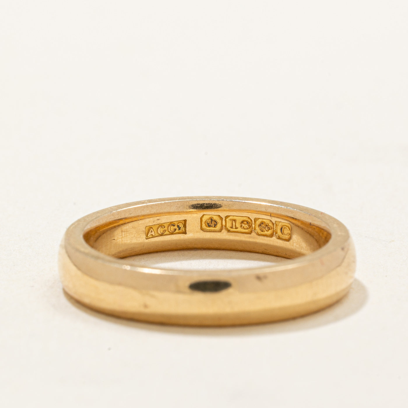 1927 Birmingham 18k Yellow Gold Wedding Band | 3.90mm | SZ 7