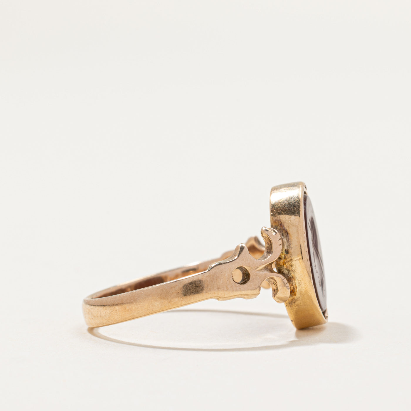 Vintage Carnelian Intaglio Ring | 2.25ct | SZ 8.5