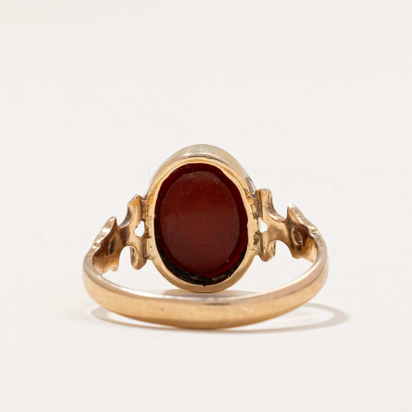 Vintage Carnelian Intaglio Ring | 2.25ct | SZ 8.5