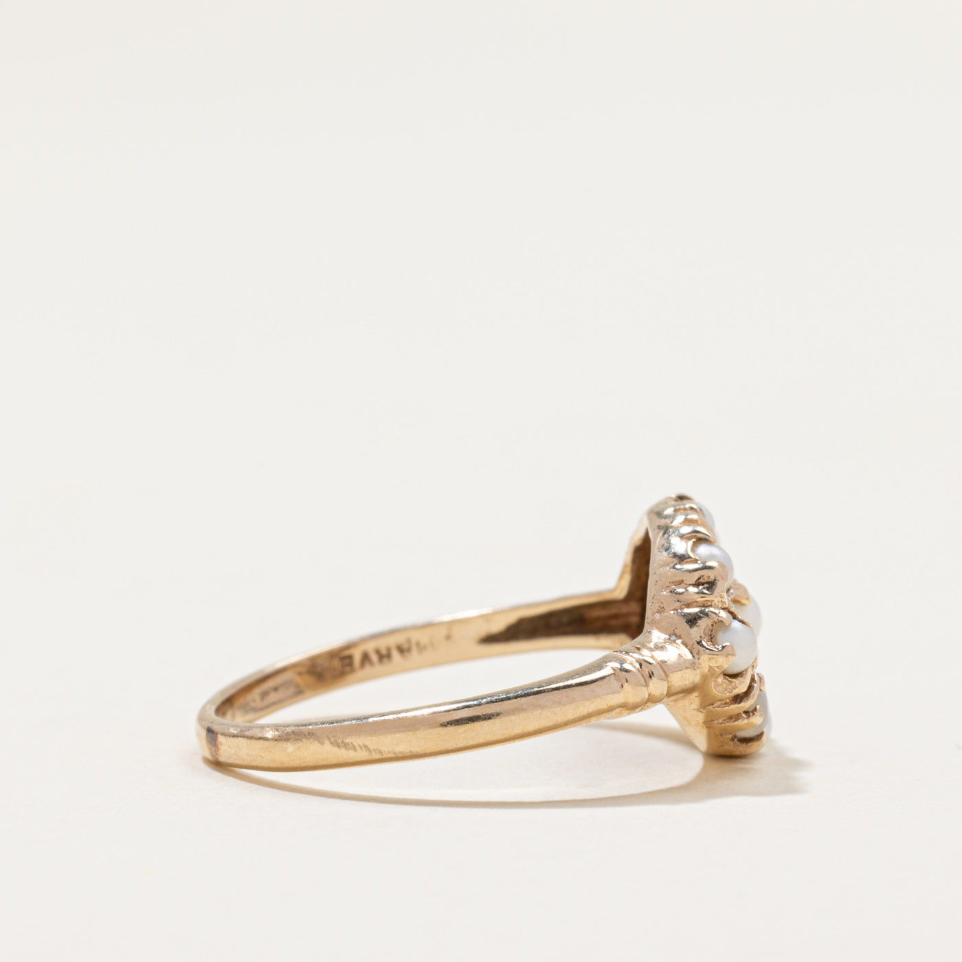 Retro Imitation Pearl Ring | SZ 7.25