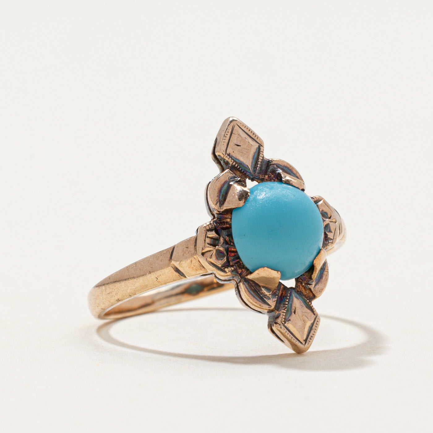 Turquoise Cabochon Ring | 0.95ct | SZ 4.75
