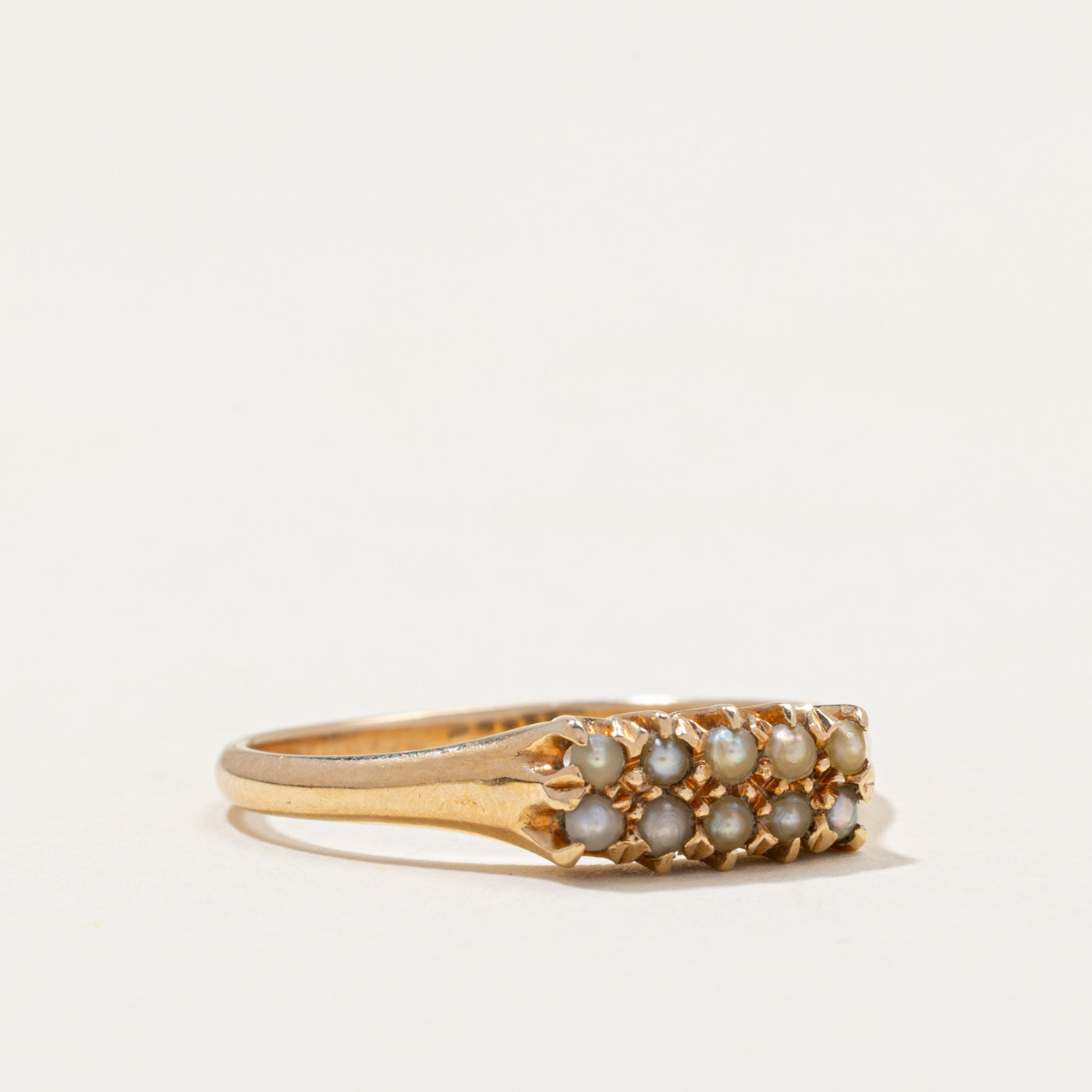 Vintage 14k Seed Pearls Ring | SZ 7