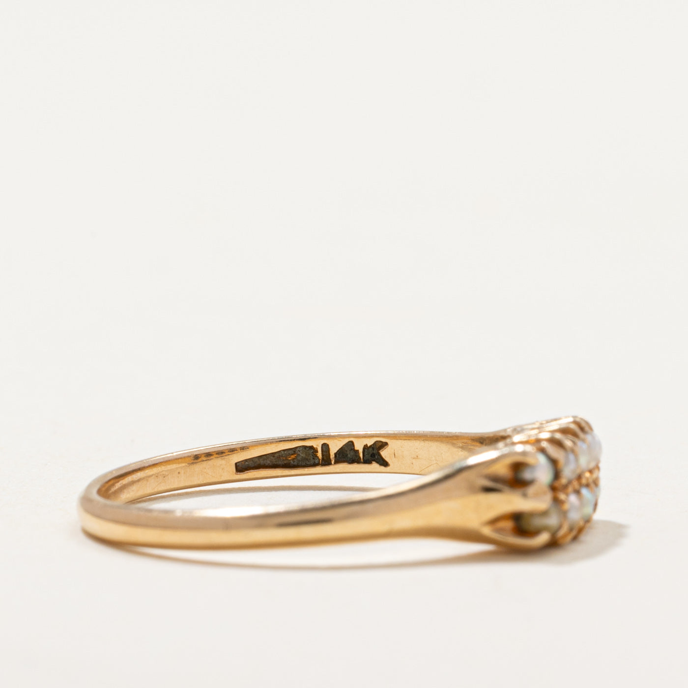 Vintage 14k Seed Pearls Ring | SZ 7