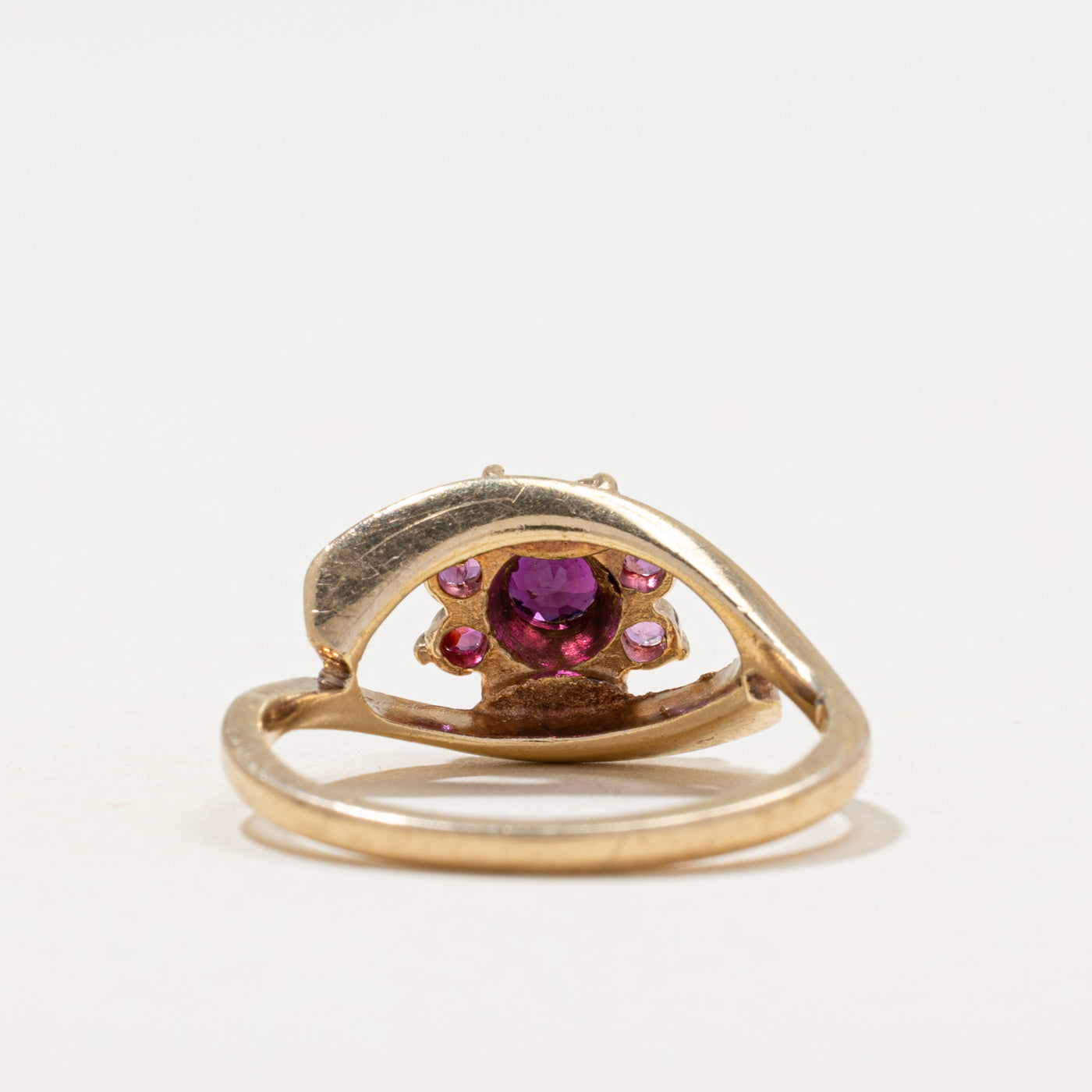 1976 London Ruby Petal Ring | 0.50ctw | SZ 7