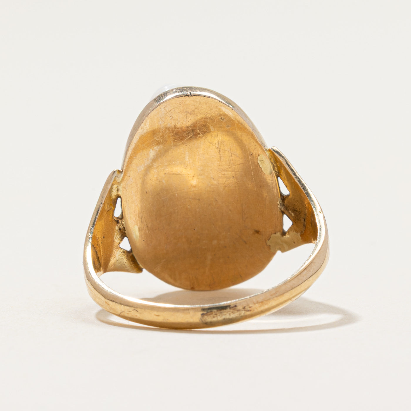 Vintage Carved Shell Cameo Ring | 10.00ct | SZ 8