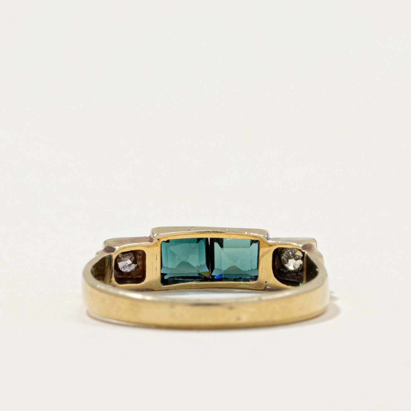 Synthetic Spinel & Diamond & Ring | 0.70ctw, 0.10ctw | SZ 5.25