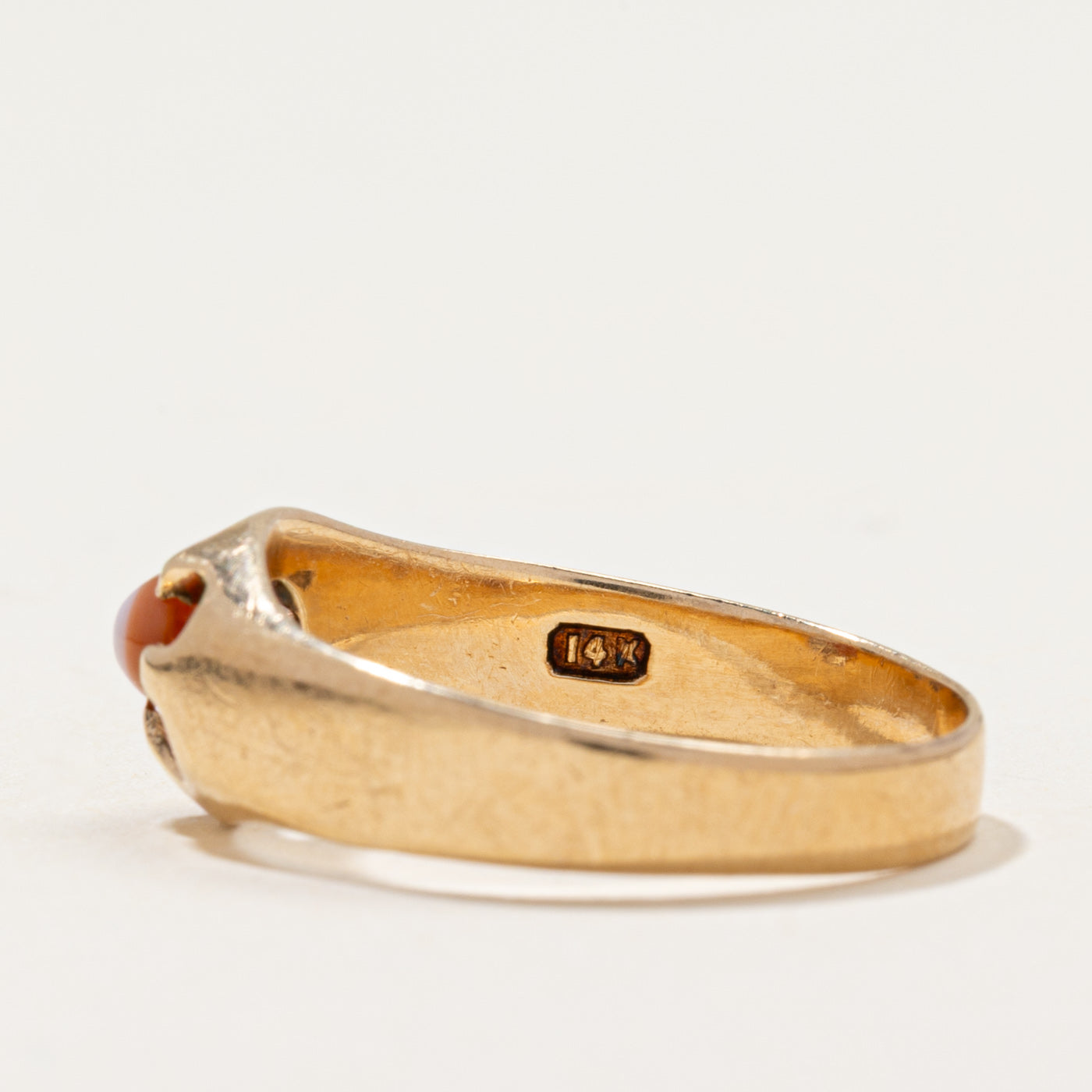 Vintage Belcher Sardonyx Ring | 0.26ct | SZ 7.25