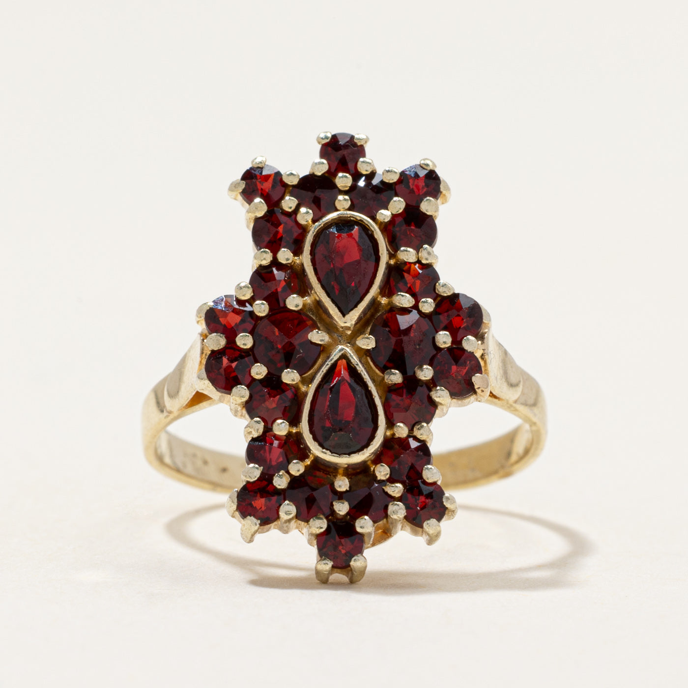 Vintage Garnet Cocktail Ring | 1.30ctw | SZ 6