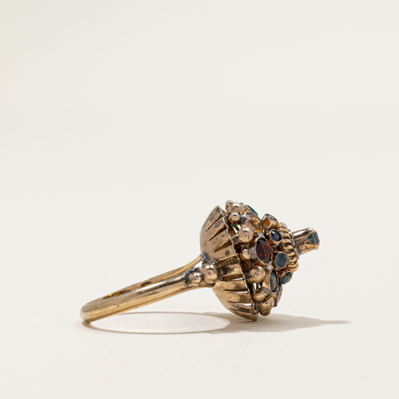 Multi Gemstone Cocktail Ring | 1.25ctw | SZ 7.25
