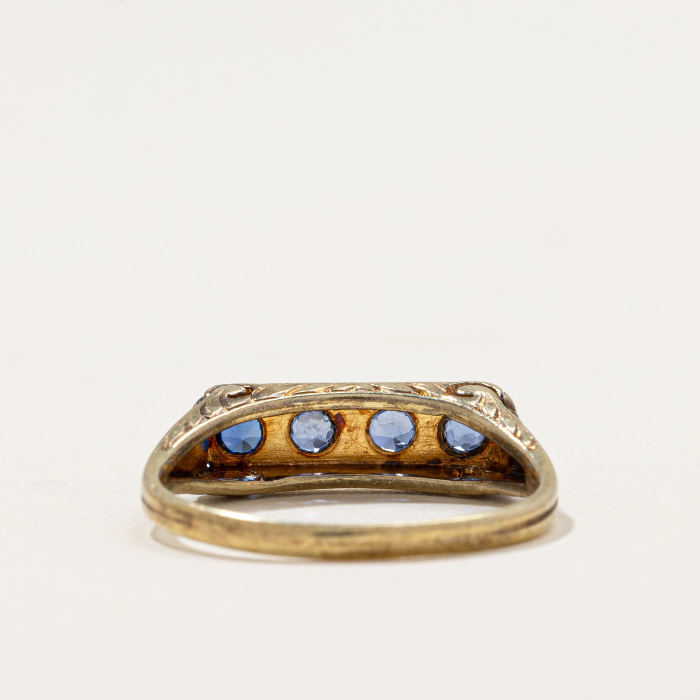 Vintage Four Stone Sapphire Ring | 0.24ctw | SZ 6