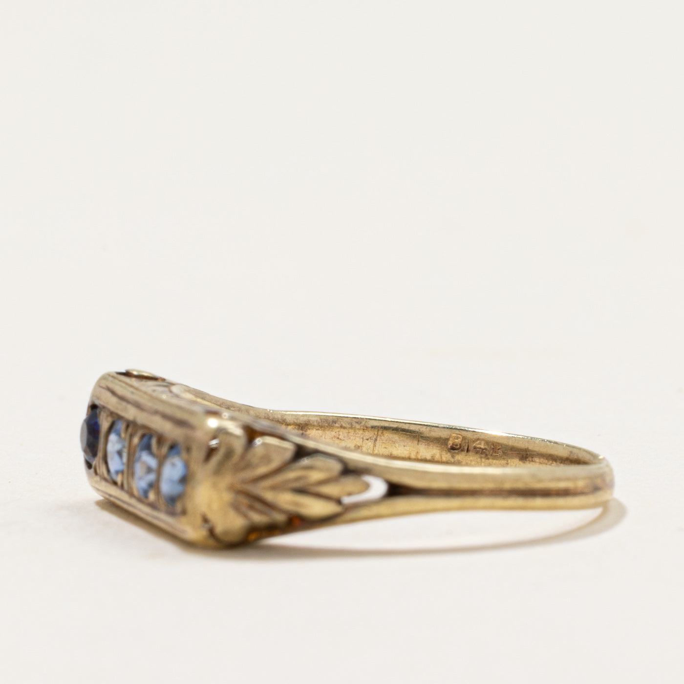 Vintage Four Stone Sapphire Ring | 0.24ctw | SZ 6