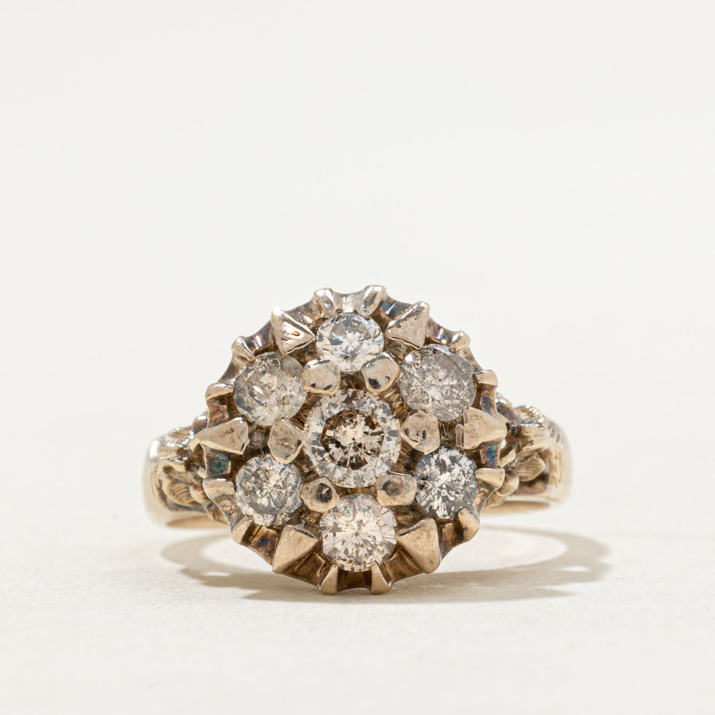 Diamond Cluster Cocktail Ring | 1.00ctw | SZ 6.25