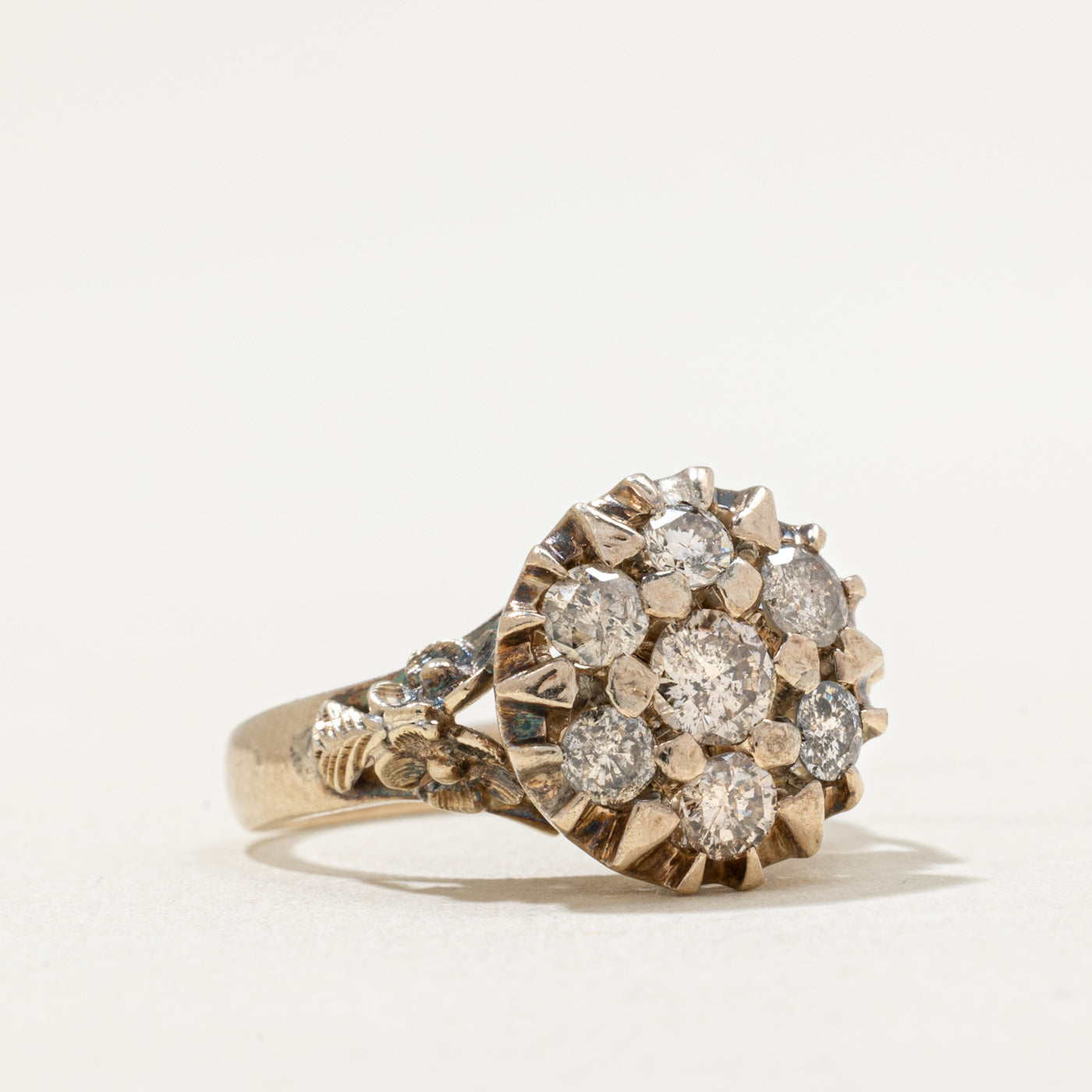 Diamond Cluster Cocktail Ring | 1.00ctw | SZ 6.25