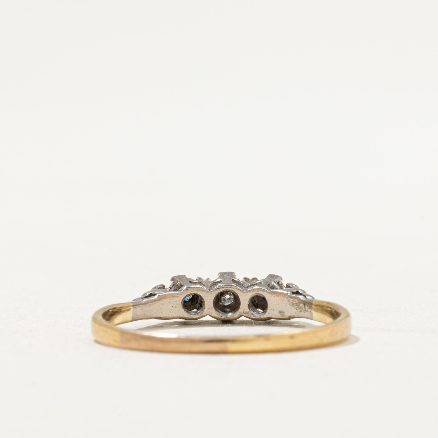 Vintage Three Stone Diamond Ring | 0.07ctw | SZ 8.5
