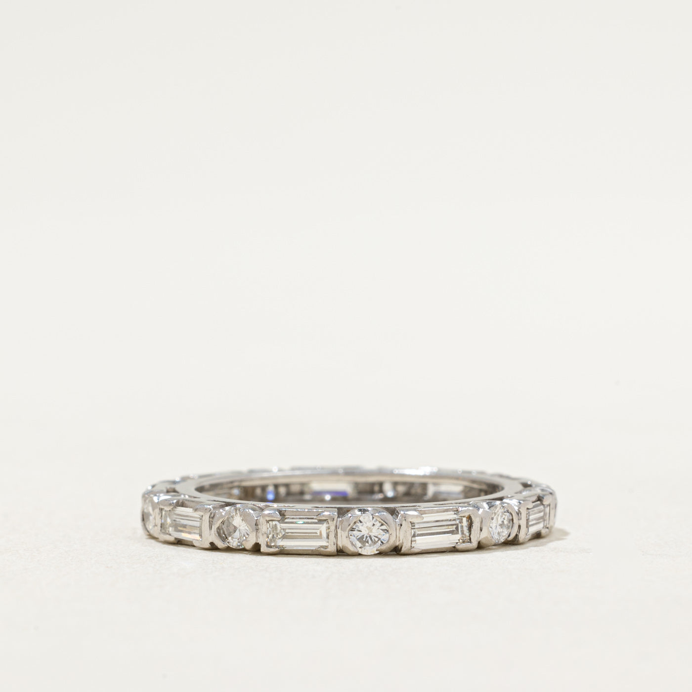 Alliance sertie de diamants taille mixte | 1,00 ct au total | Taille 6,75