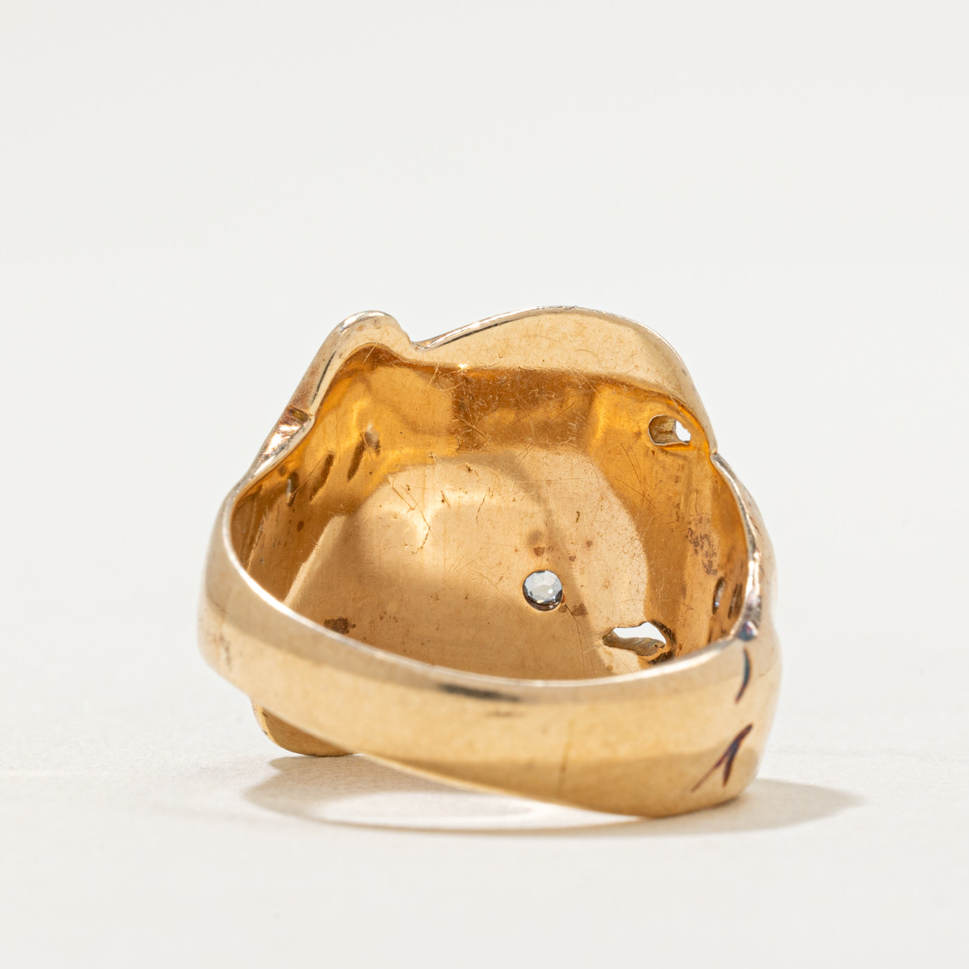 Diamond 'JTK' Initial Ring | 0.15ctw | SZ 9.25