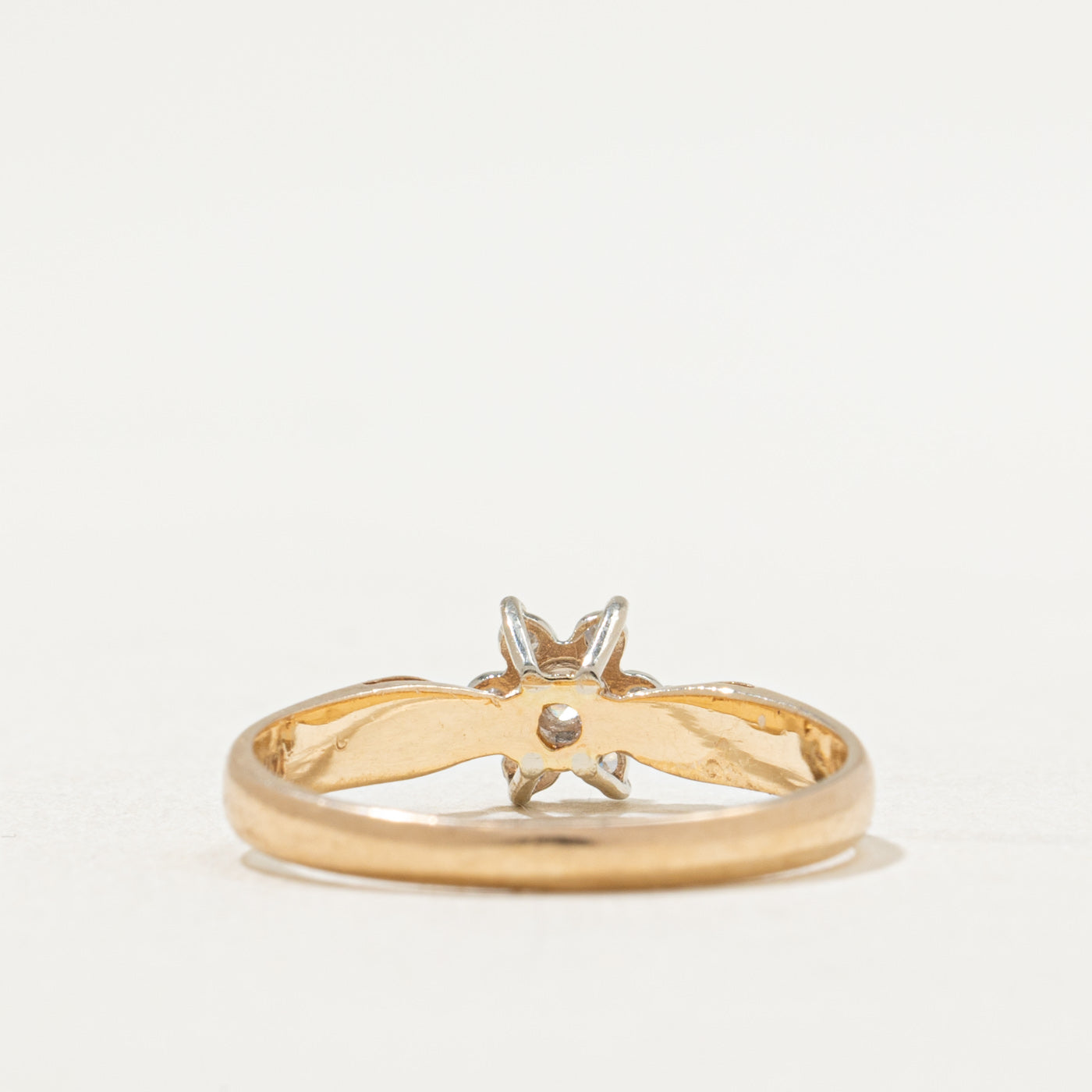 Bague pétale de diamant | 0,09 ct | Taille 6