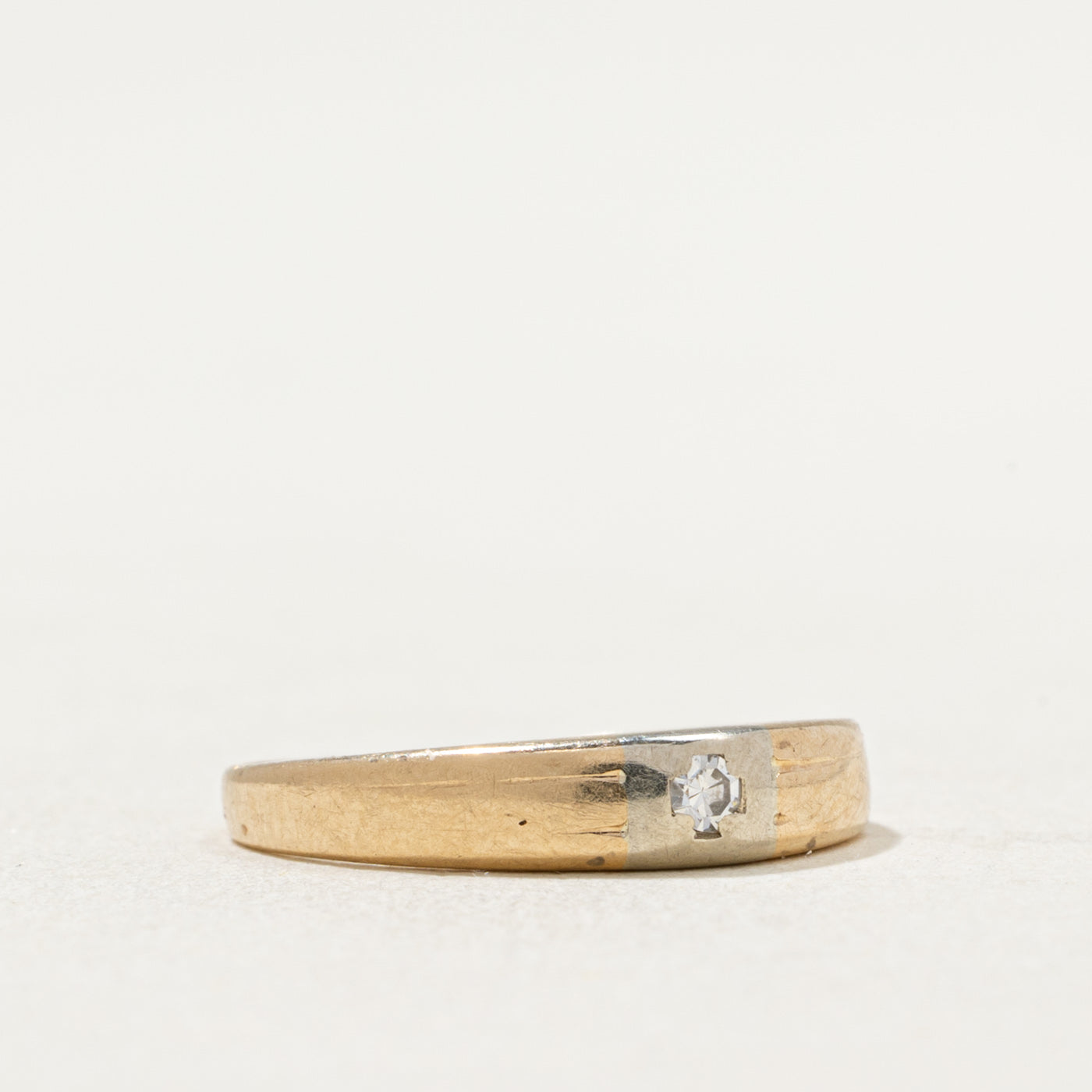 Bague sertie de diamants à fleur | 0,03 ct | Taille 3,5