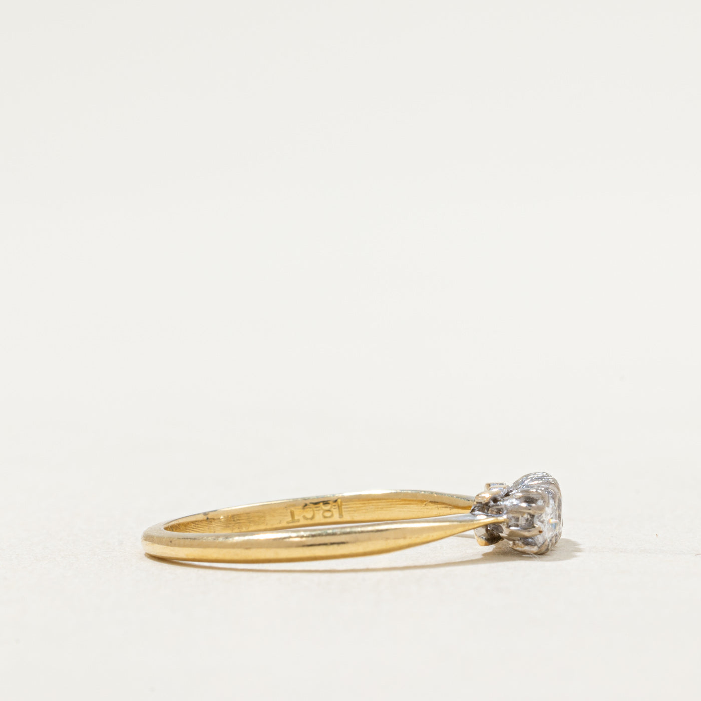 Bague trois diamants | 0,26 ct au total | Taille 6,5