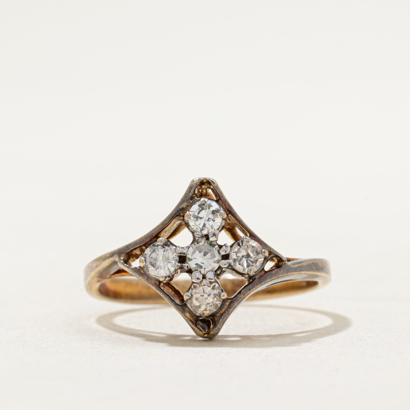 Diamond Cluster Cocktail Ring | 0.45ctw | SZ 8.25