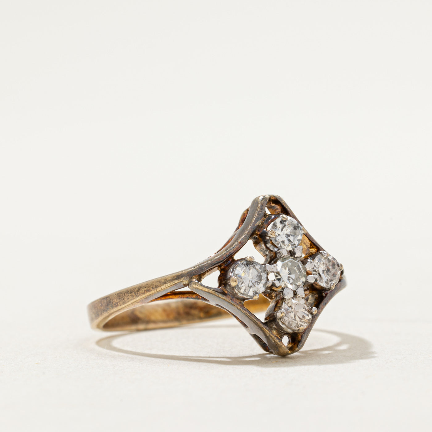 Diamond Cluster Cocktail Ring | 0.45ctw | SZ 8.25